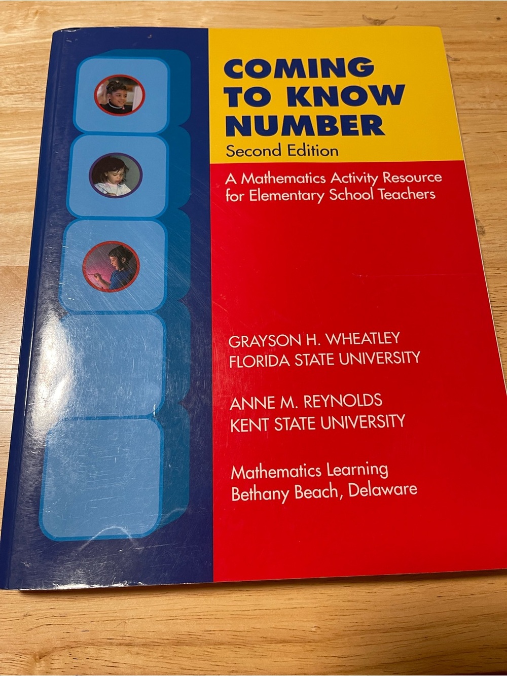 Coming to Know Number — Educational Math Activity Book (Blue, Red, Yellow)